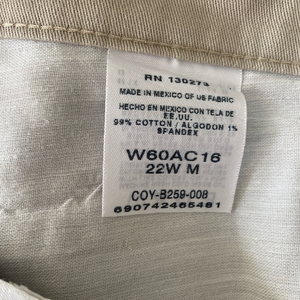 LEE RIDERS DRESS PANTS Size 22W - Picture 7 of 8